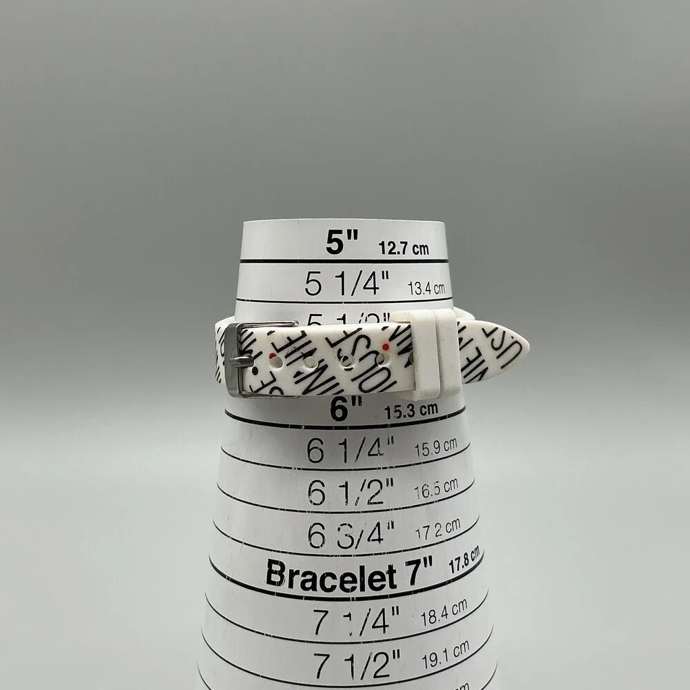 Disney Girls Watch 31mm Silver Tone Minnie Mouse Silicone MN1680BKL New Battery